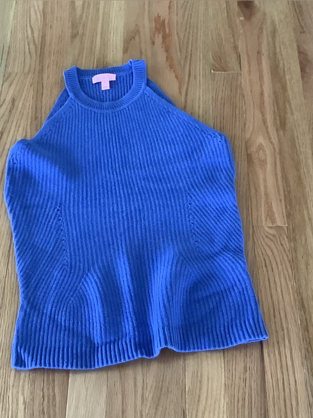 Lilly Pulitzer Royal Blue Ribbed Knit Sleeveless Top